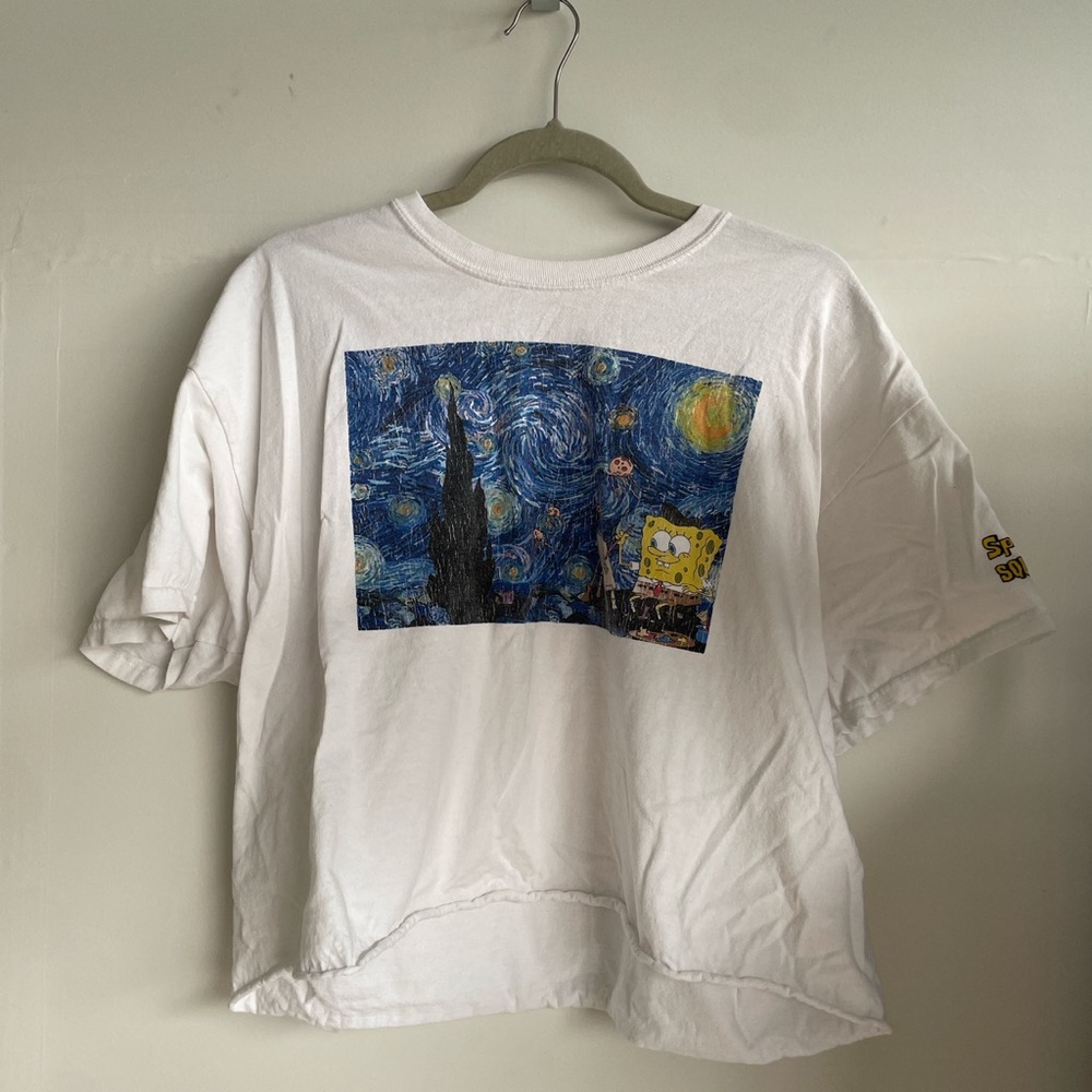 Nickelodeon white crop top